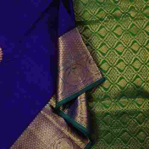 South Indian Style Plain-Pattern Festive Wear Summer Wear Cotton Silk Saree For Ladies