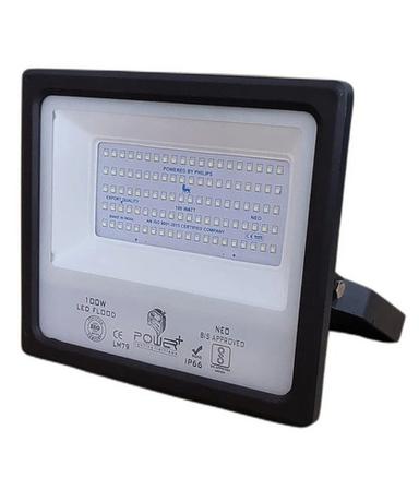 Rectangular Aluminum And Metal Base White Bright Electric Led Flood Light Application: For Commercial Place
