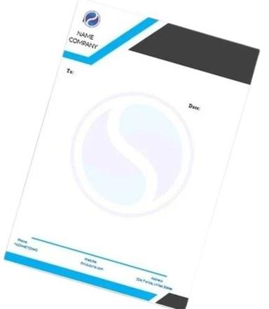 Smooth Glossy Polished Finish Rectangular Shape Paper Letterhead  Provide Businesses With The Opportunity To Promote Themselves