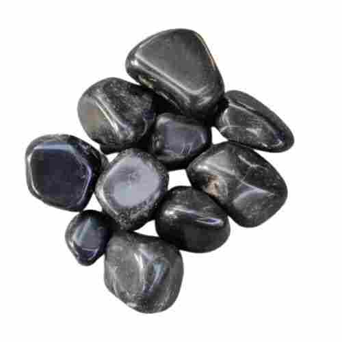 Smooth Polished Black Pebble Stone For Decorative Garden And Floors
