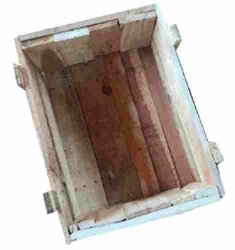 Foldable Box Pallet Rectangular Two Way Deck Industrial Wooden Crates 