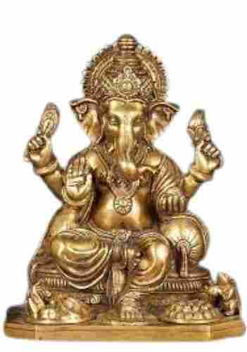 75 Inch Decoration Brass Metal Ganesha Statue