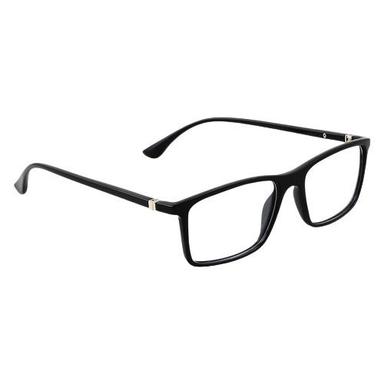 Black Light Weight Rectangular Plain Polycarbonate Eyeglasses 