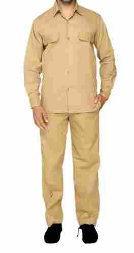 Plain Dyed Skin Friendly Cotton Full Sleeves Shirt And Pant Driver Uniform