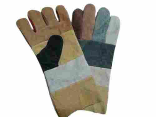 Plain Pattern Comfortable Full Hand Leather Safety Gloves