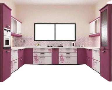 Scratch Resistant Easy To Clean Pine Wood And Pvc Plastic Modular Kitchen Cabinets Carpenter Assembly