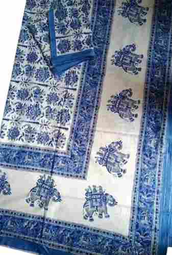 Woven Queen Size Designer Comfortable Plain Cotton Printed Bedsheets
