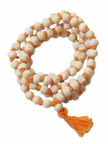 20 Grams 15 Inches Round Shaped Wood Beads Spiritual Tulsi Jap Mala