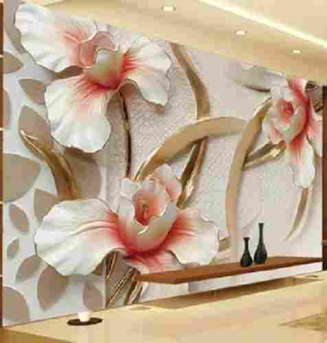 5 Mm Thickness Digital Printing Pvc 3d Wallpaper For Room Decoration
