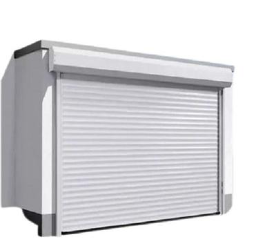 White 8 Feet Stainless Steel Roller Shutter Door For Shops