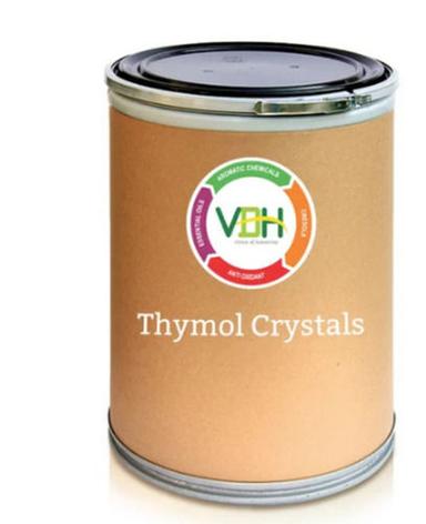 97% Pure 7 Ph Value 0.96 G/Cm3 Density Thymol Crystal Application: Industrial