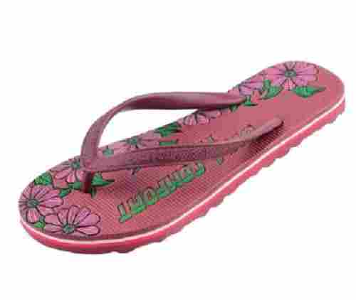 Casual Wear Lightweight Rubber And Eva Flip-Flop Flat Slippers For Ladies