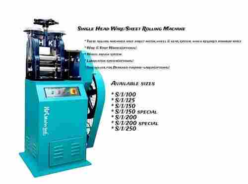 Single Head Wire And Sheet Rolling Machine For Jewelery