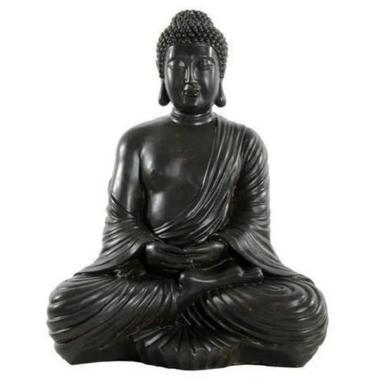 Easy To Install 32 X 18 Inch Indian Style Hinduism Theme Painted Fiber Religious Buddha Statue