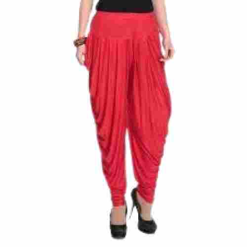 Casual Wear Light Weight Elastic Waistband Cotton Dhoti Pant For Ladies