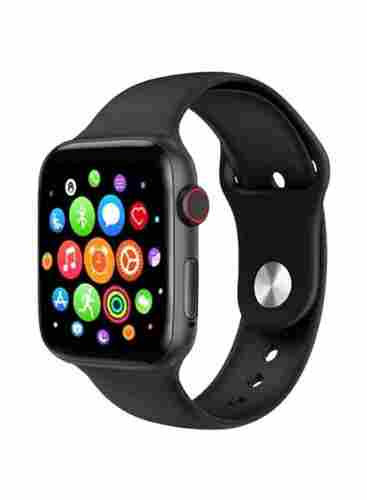 18x5x3 Cm Silicon Straps And Plastic Body Square Shaped Dial Bluetooth Wrist Smart Watch