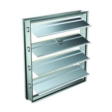 Silver 72X48X72 Inch Rust Proof Rectangular Stainless Steel Industrial Air Damper