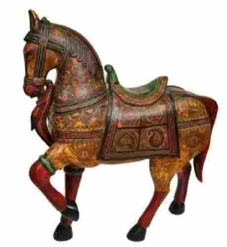 16 Inch Printed Wooden Rocking Horse For Toy