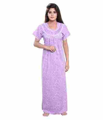 Attractive Comfortable Soft Lightweight Short Sleeves Slik Fabric Womens Maxi