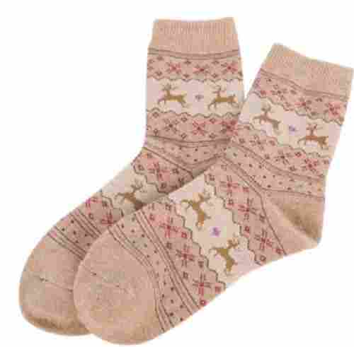Cotton Printed Ankle Length High Elasticity Ladies Socks