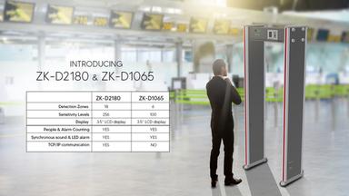 Walk Through Door Frame Metal Detector With 18 Detection Zone Application: Security Inspection