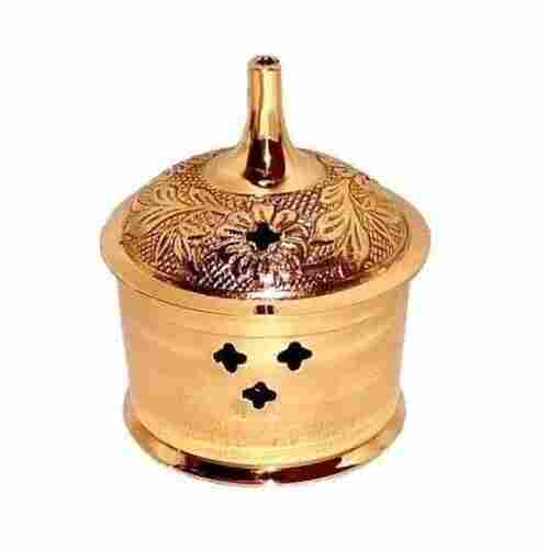 4 Inches Easy To Clean Brass Polished Finish Incense Burner
