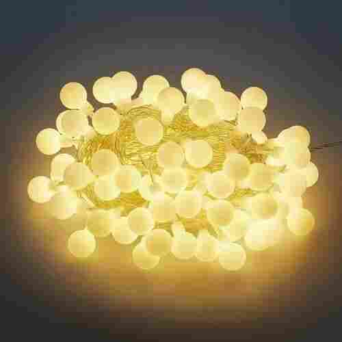 X4Cart Milky Ball String Lights 42 LED 12 Meter Goti String Fairy Light for Diwali, Christmas, Wedding, Party, Indoor and Outdoor Decoration Light, Plug-in (Warm White, Pack of 1)