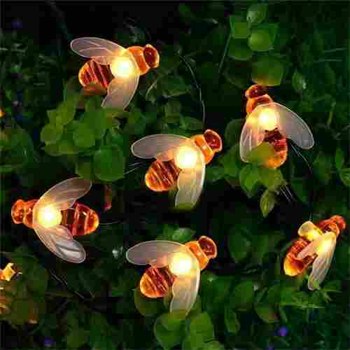 X4Cart 16 LED Honey Bee String Fairy Lights Decorative Flower Light for Diwali Christmas Festival DIY Wedding Party Bedroom Twinkle Indoor Outdoor Garden Decoration (Warm White)