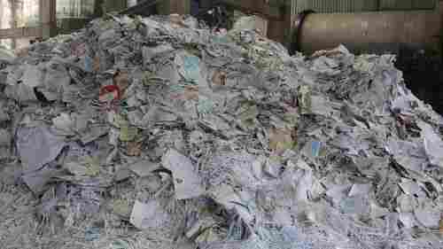 White And Brown Eco Friendly Reused Waste Paper Scrap