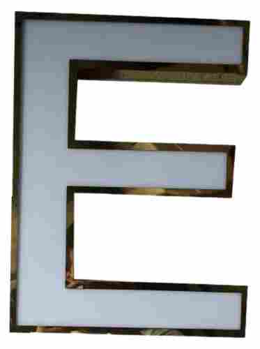 15 Mm Thick Wall Mounted Polished Finish Stainless Steel Body Led Acrylic Letter