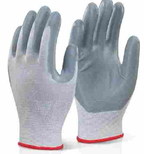 Full Finger Plain Nitrile Coated and Soft Cotton Electrical Hand Gloves