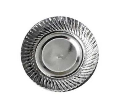 Round Shape Silver Disposable Paper Dish For Party And Event