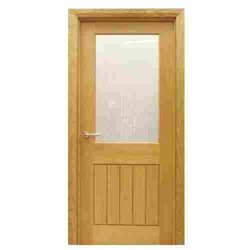 Swing Open Finished Surface Right Handle Lock Multi-Designed Plywood Glass Panel Glazed Door