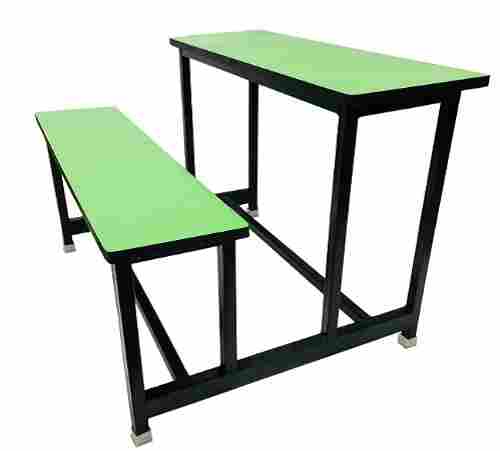 5x3 Feet 8 Kilogram Easy To Clean Solid Wood And Mild Steel School Bench 