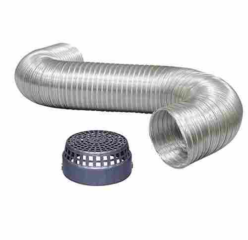 Flexible Aluminium Chimney Duct Pipe, Extendable Up To 10 Feet
