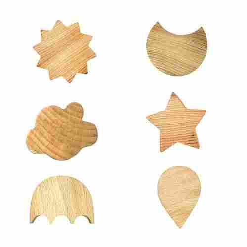 Sanded Wooden Knobs For Kids Room, Sun, Star, Moon, Cloud, Drop And Umbrella Shape
