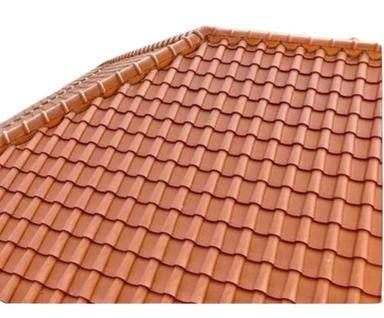 Corrugated 16 Mm Thick Color Coated Plain Ceramic Roof Tile For Construction Use