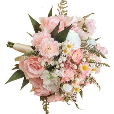 220 Grams Water Resistance Satin Decorative Artificial Flower Bouquet Length: 00 Inch (In)