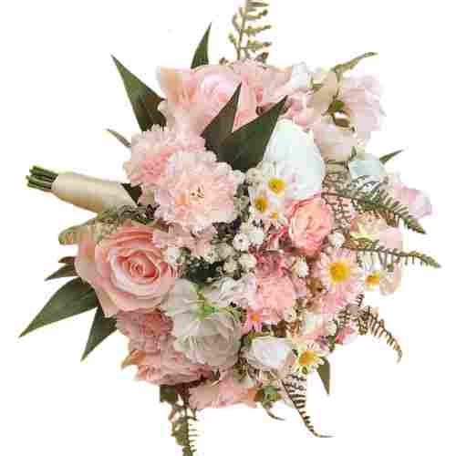 220 Grams Water Resistance Satin Decorative Artificial Flower Bouquet