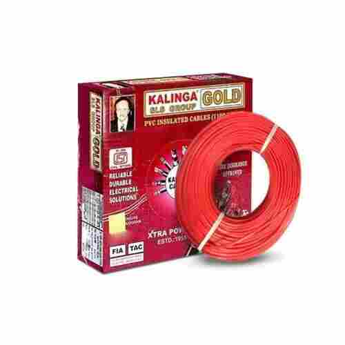 4 Sqmm Red Pvc Insulated Cables Roll, 90 Meter Length