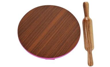 Waterproof Round Shape Wooden Chakla Belan For Kitchen Use