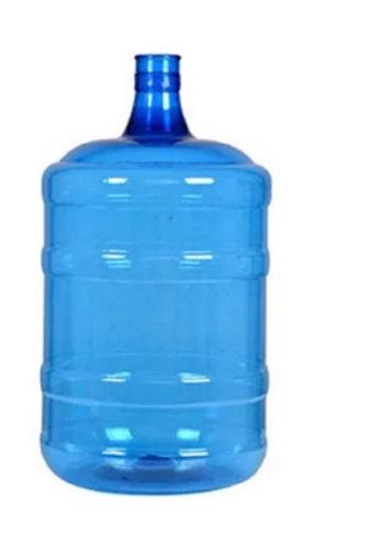 Blue 20 Liter Capacity Plastic Round Glossy Finishing Water Jars