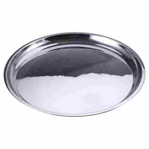 45 Cm Water Resistant Round Mirror Finished Stainless Steel Thali