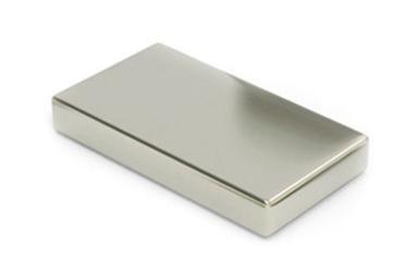 Silver 3.2X1.2X1 Inches Rectangular Polished Neodymium Iron Boron Magnets