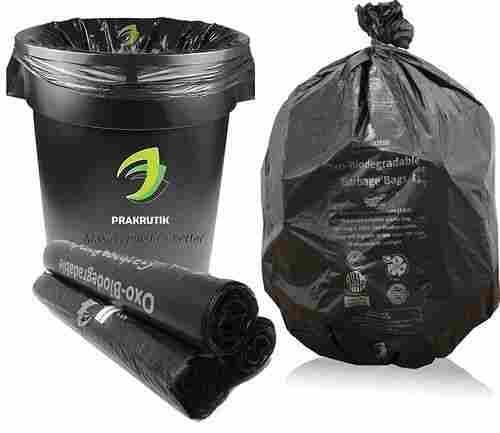 Easy To Carry Disposable Black Garbage Bag For Trash Use
