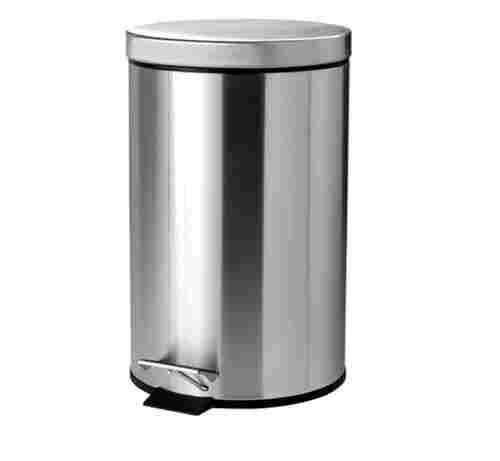Stainless Steel Silver Open Top Structure Dustbin For Home And Industrial