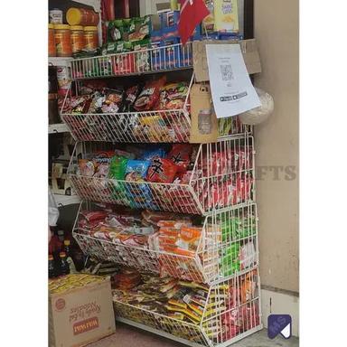 Mild Steel Alligator Stackable Bin For Retail Grocery Shops And Malls