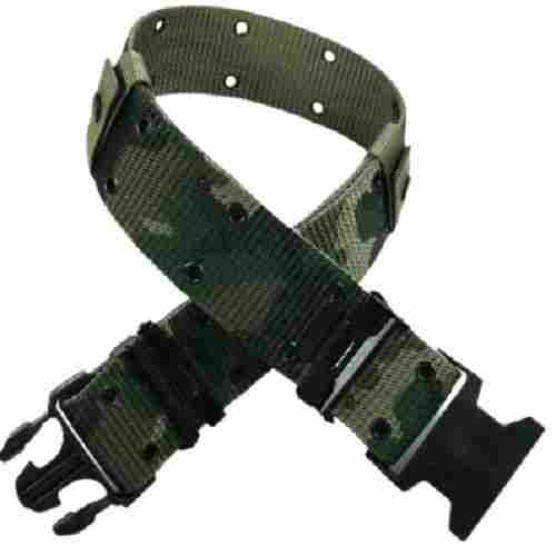 46 Inch Size Rectangular Nylon And Plastic Buckle Army Belt