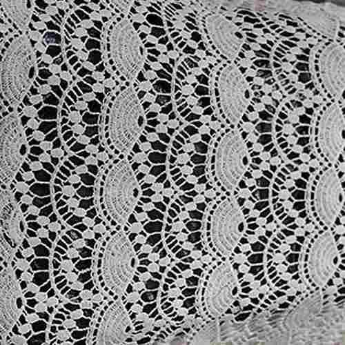 Washable And Lightweight Plain Cotton Lace Fabric For Garments