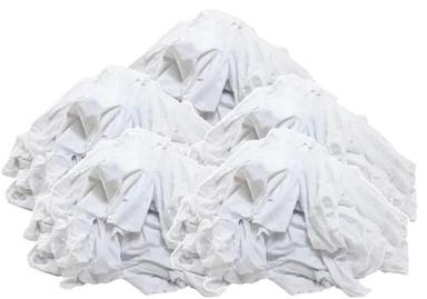  कपड़ों के लिए सफेद हवा पार होने योग्य और धोने योग्य शुद्ध कच्चे कॉटन रैग्स 
